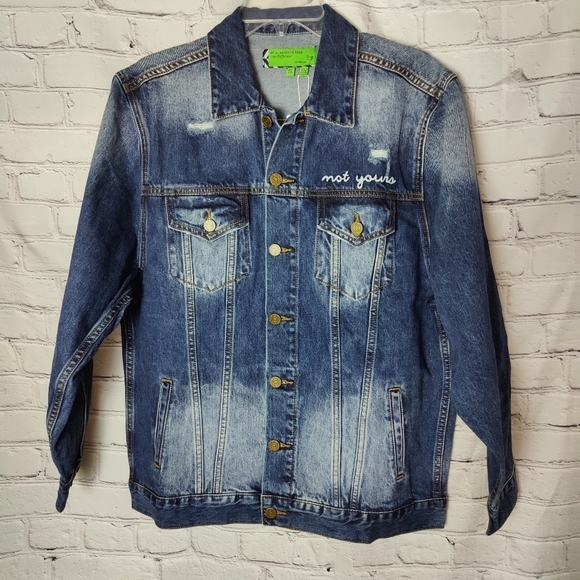 Sandrine Rose Denim Jean Jacket L'artiste Size Small - Picture 1 of 7